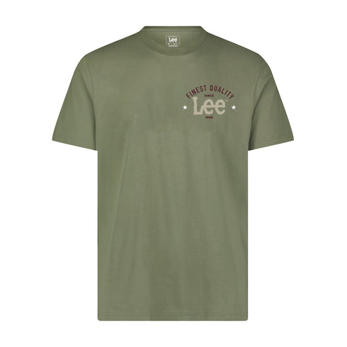 Lee Men's Big Logo T-Shirt In Olive Grove